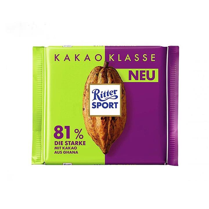 شکلات تلخ ۸۱ درصد ۱۰۰ گرم ریتر اسپرت Ritter Sport